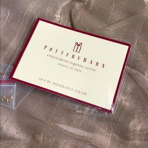 Pottery Barn Embroidered Runner